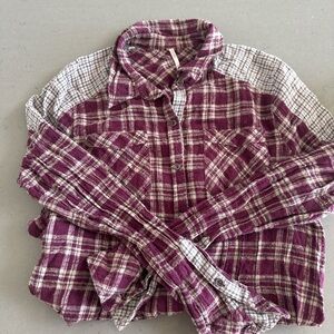 Free people plaid shirt. Very cute on!